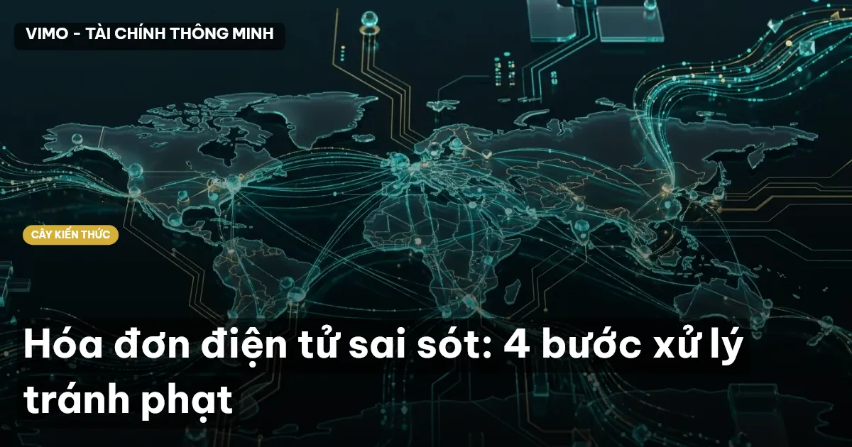 Hóa đơn điện tử sai sót: 4 bước xử lý tránh phạt