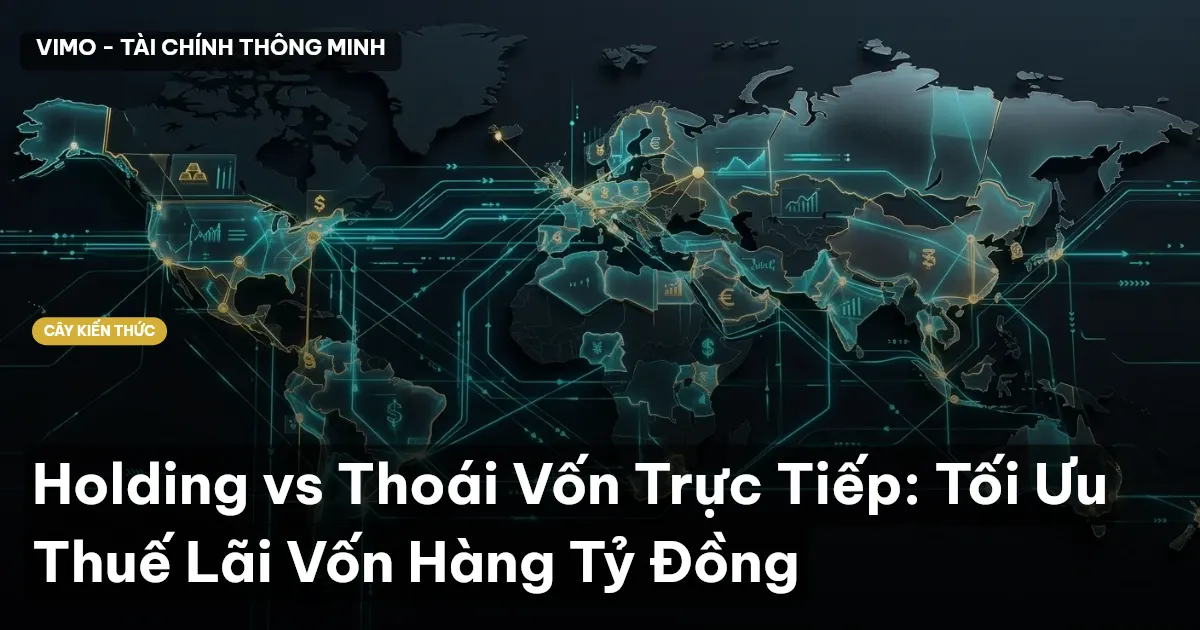 Holding vs Thoái Vốn Trực Tiếp: Tối Ưu Thuế Lãi Vốn Hàng Tỷ Đồng