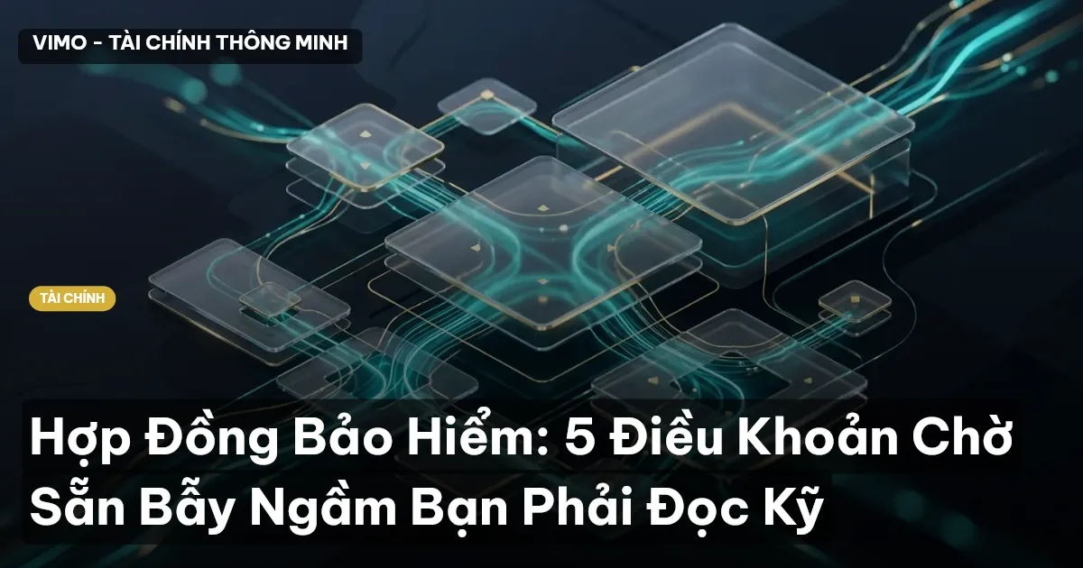 Hợp Đồng Bảo Hiểm: 5 Điều Khoản Chờ Sẵn Bẫy Ngầm Bạn Phải Đọc Kỹ