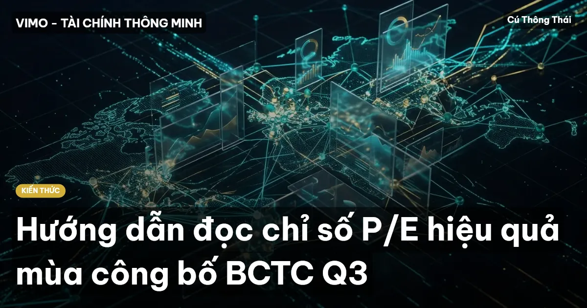 Hướng dẫn đọc chỉ số P/E hiệu quả mùa công bố BCTC Q3