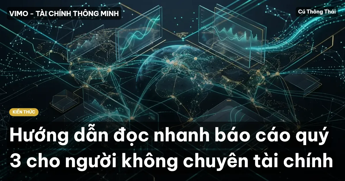 Hướng dẫn đọc nhanh báo cáo quý 3 cho người không chuyên tài chính