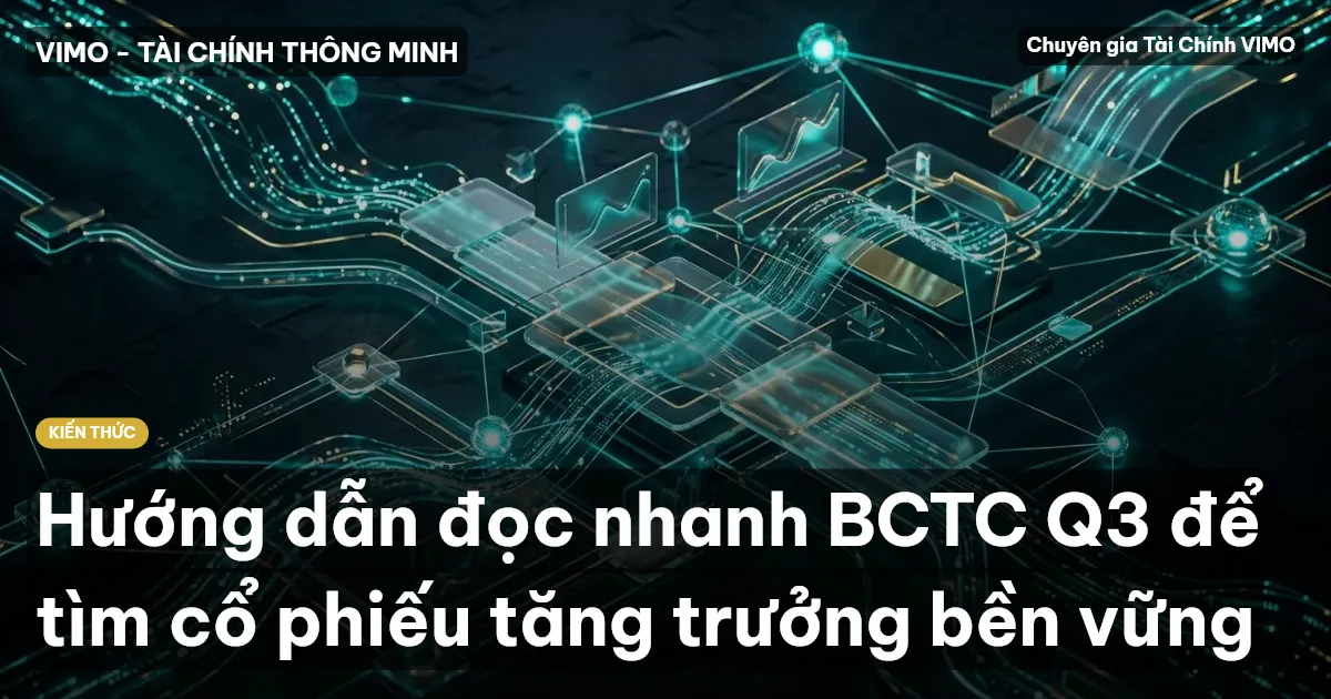 Hướng dẫn đọc nhanh BCTC Q3 để tìm cổ phiếu tăng trưởng bền vững