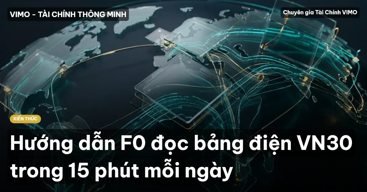 Hướng dẫn F0 đọc bảng điện VN30 trong 15 phút mỗi ngày
