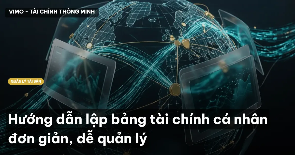 Hướng dẫn lập bảng tài chính cá nhân đơn giản, dễ quản lý