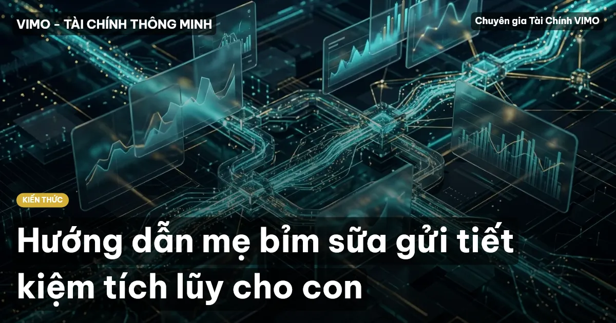 Hướng dẫn mẹ bỉm sữa gửi tiết kiệm tích lũy cho con