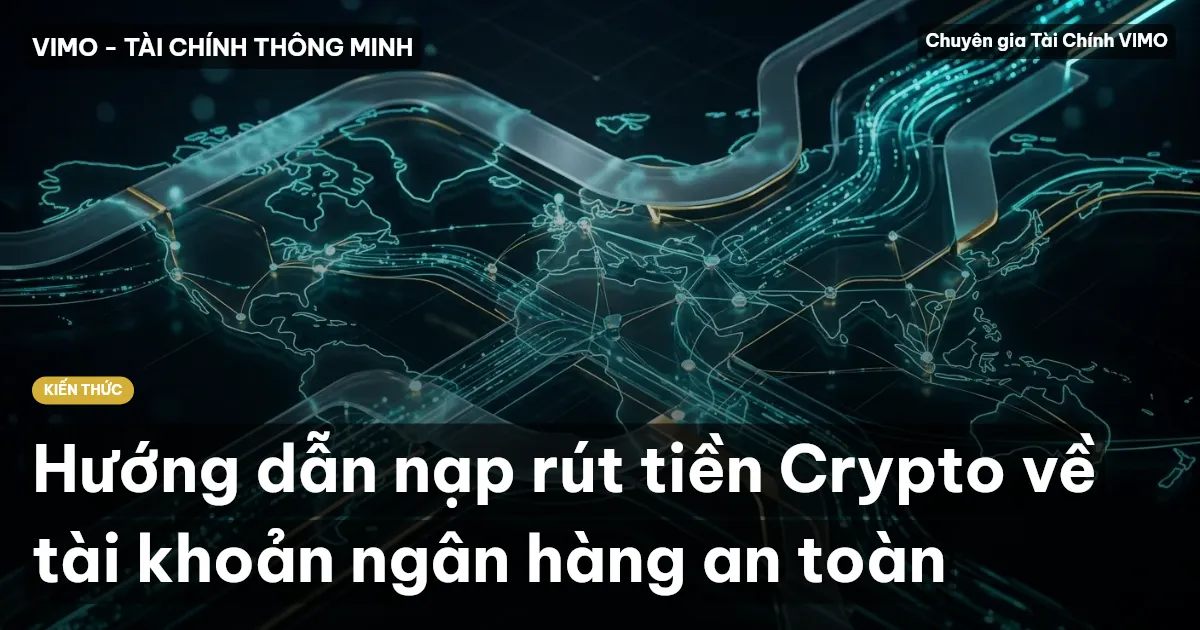 Hướng dẫn nạp rút tiền Crypto về tài khoản ngân hàng an toàn