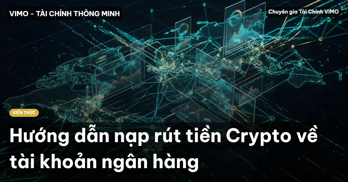 Hướng dẫn nạp rút tiền Crypto về tài khoản ngân hàng