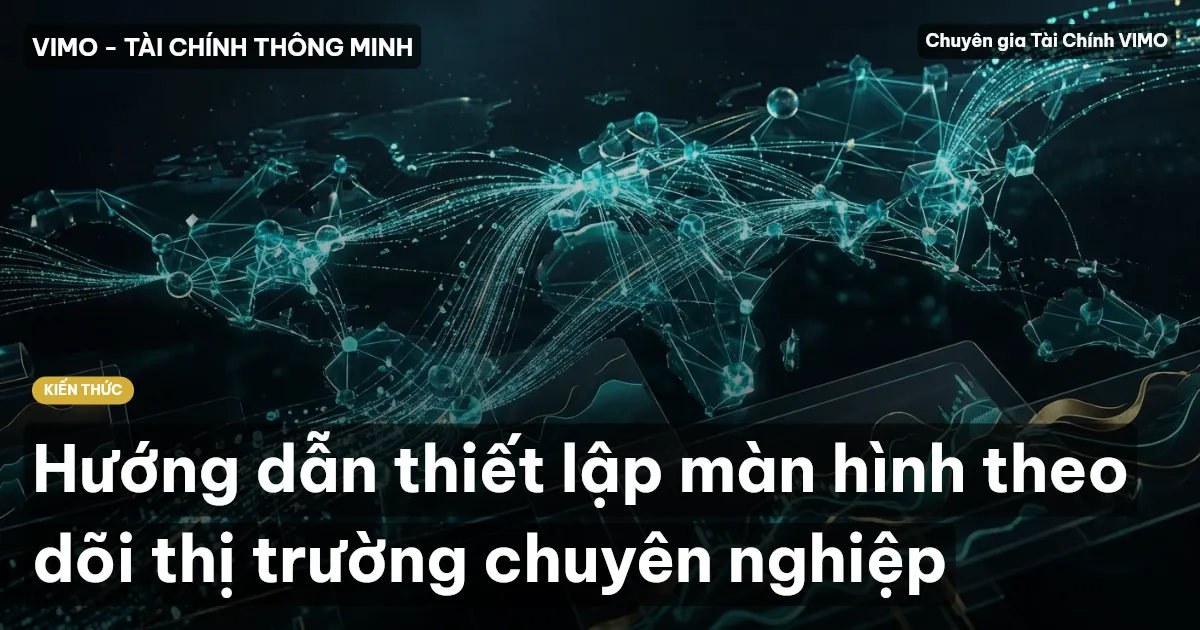 Hướng dẫn thiết lập màn hình theo dõi thị trường chuyên nghiệp