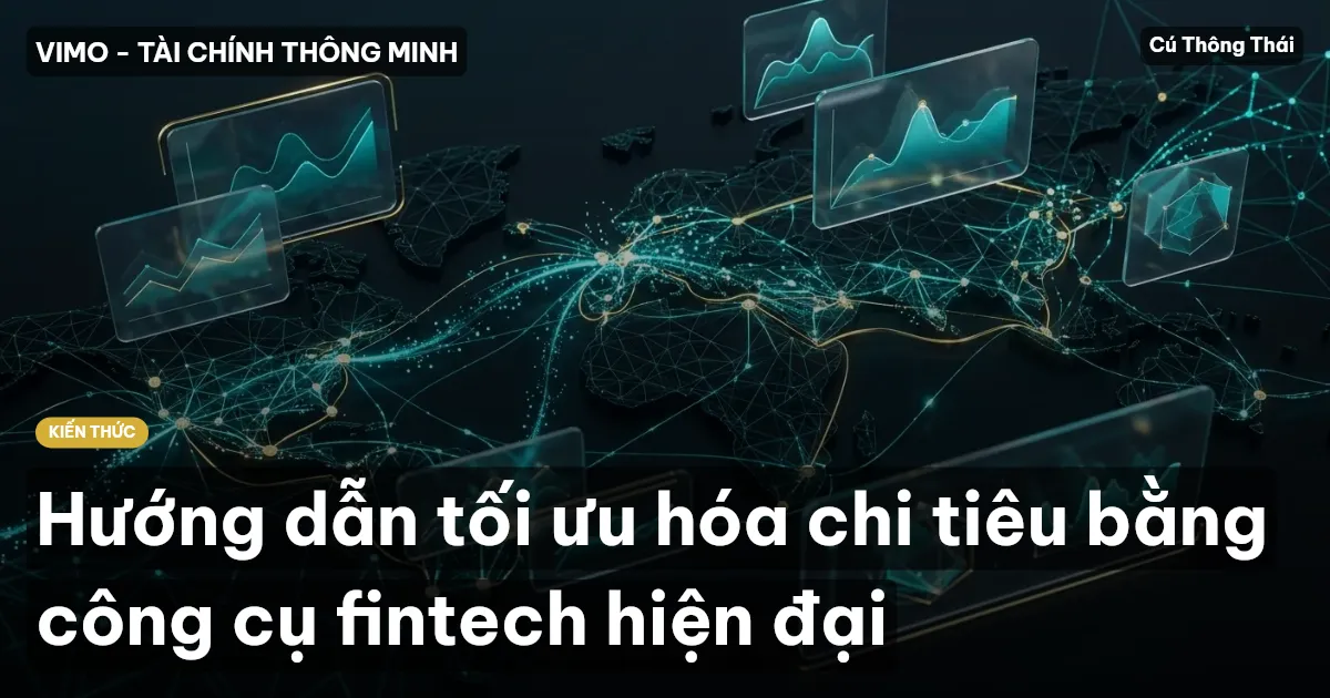 Hướng dẫn tối ưu hóa chi tiêu bằng công cụ fintech hiện đại
