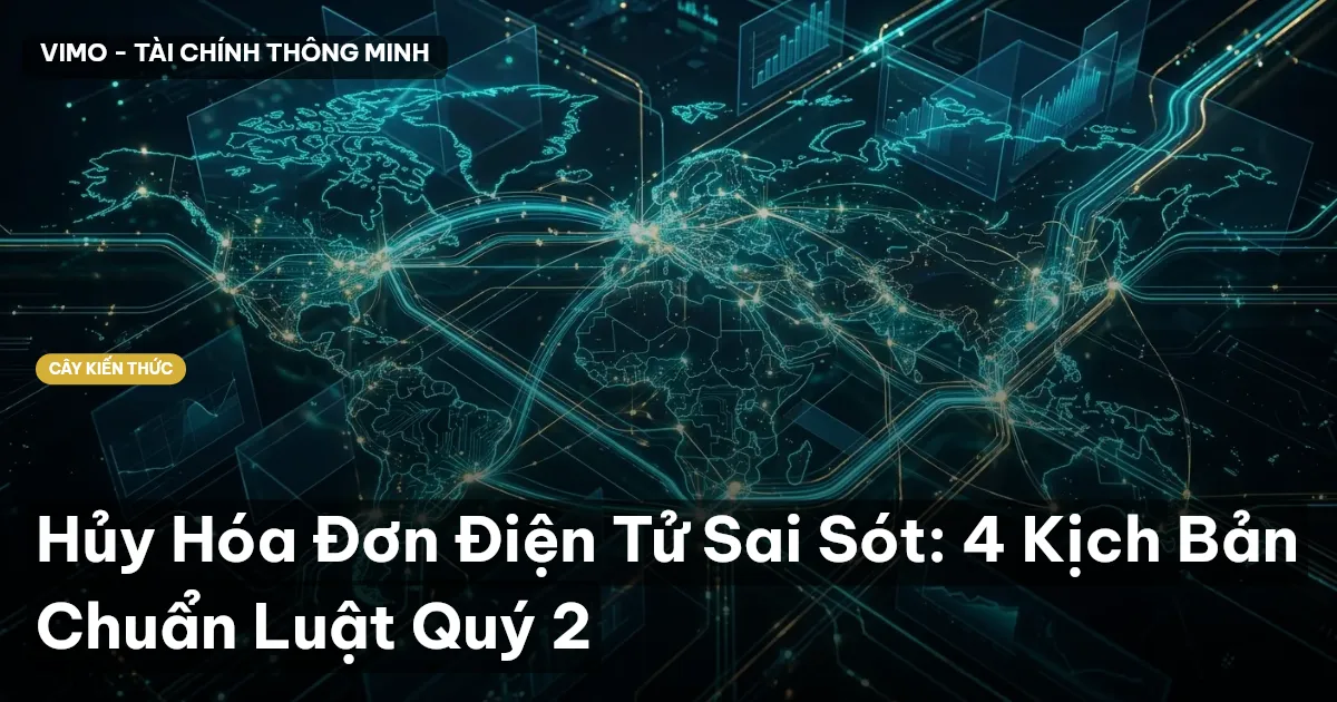 Hủy Hóa Đơn Điện Tử Sai Sót: 4 Kịch Bản Chuẩn Luật Quý 2