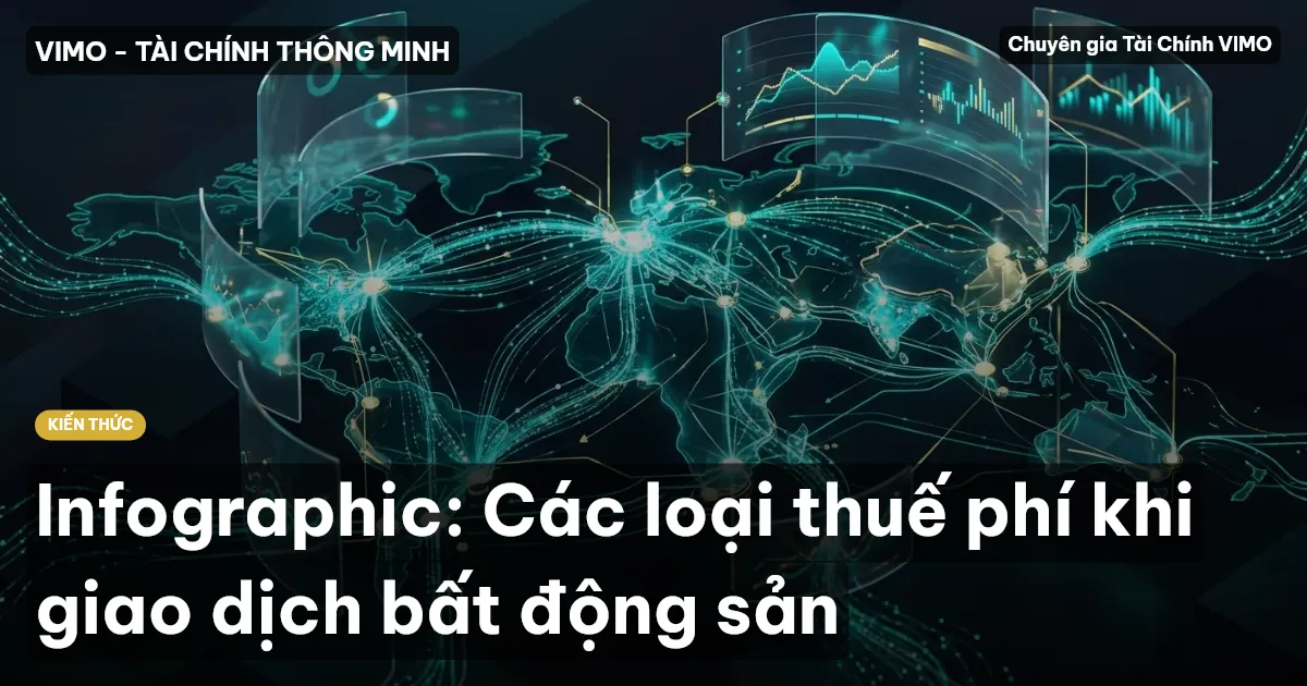 Infographic: Các loại thuế phí khi giao dịch bất động sản
