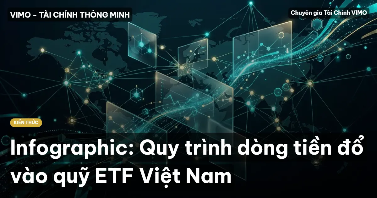 Infographic: Quy trình dòng tiền đổ vào quỹ ETF Việt Nam
