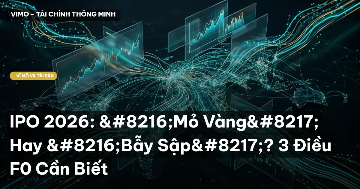IPO 2026: 'Mỏ Vàng' Hay 'Bẫy Sập'? 3 Điều F0 Cần Biết