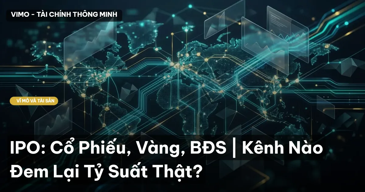 IPO: Cổ Phiếu, Vàng, BĐS | Kênh Nào Đem Lại Tỷ Suất Thật?