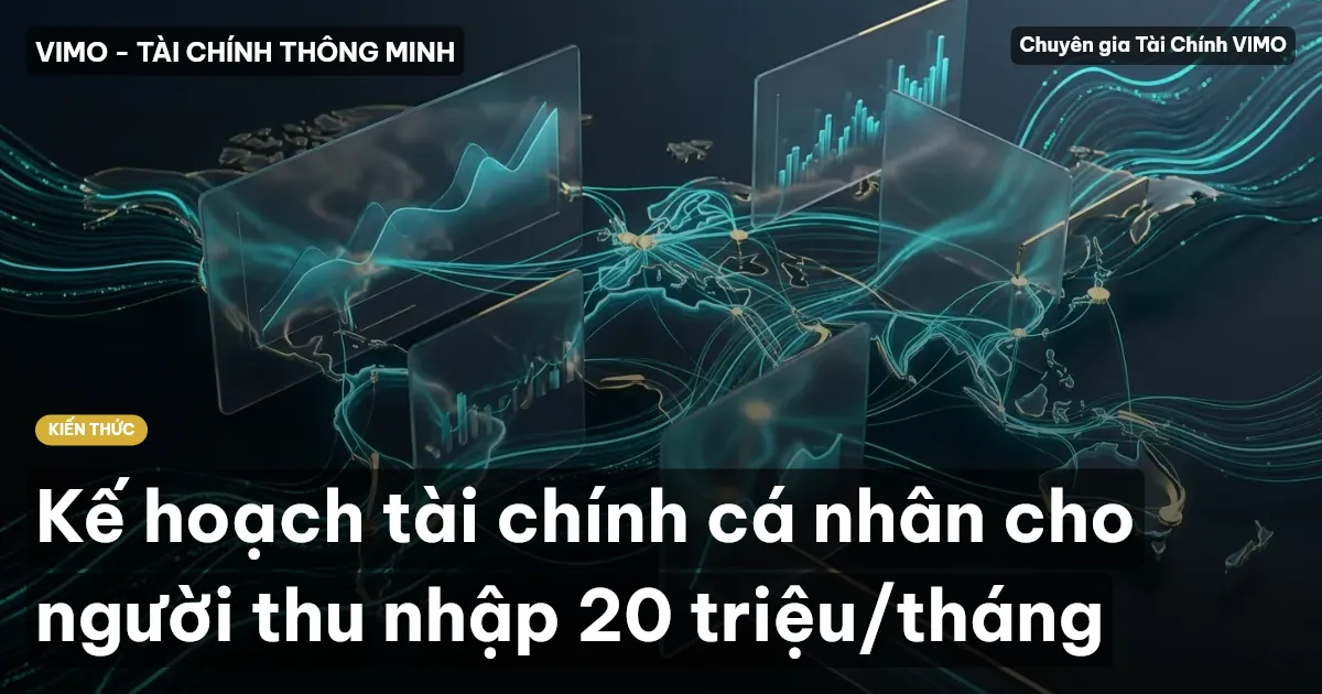 Kế hoạch tài chính cá nhân cho người thu nhập 20 triệu/tháng