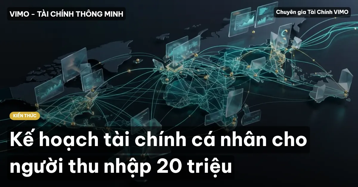 Kế hoạch tài chính cá nhân cho người thu nhập 20 triệu