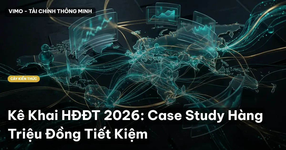 Kê Khai HĐĐT 2026: Case Study Hàng Triệu Đồng Tiết Kiệm