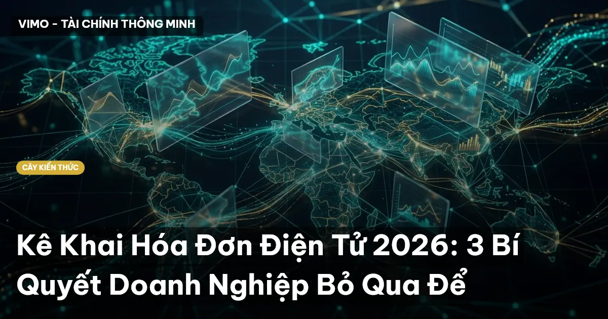 Kê Khai Hóa Đơn Điện Tử 2026: 3 Bí Quyết Doanh Nghiệp Bỏ Qua Để