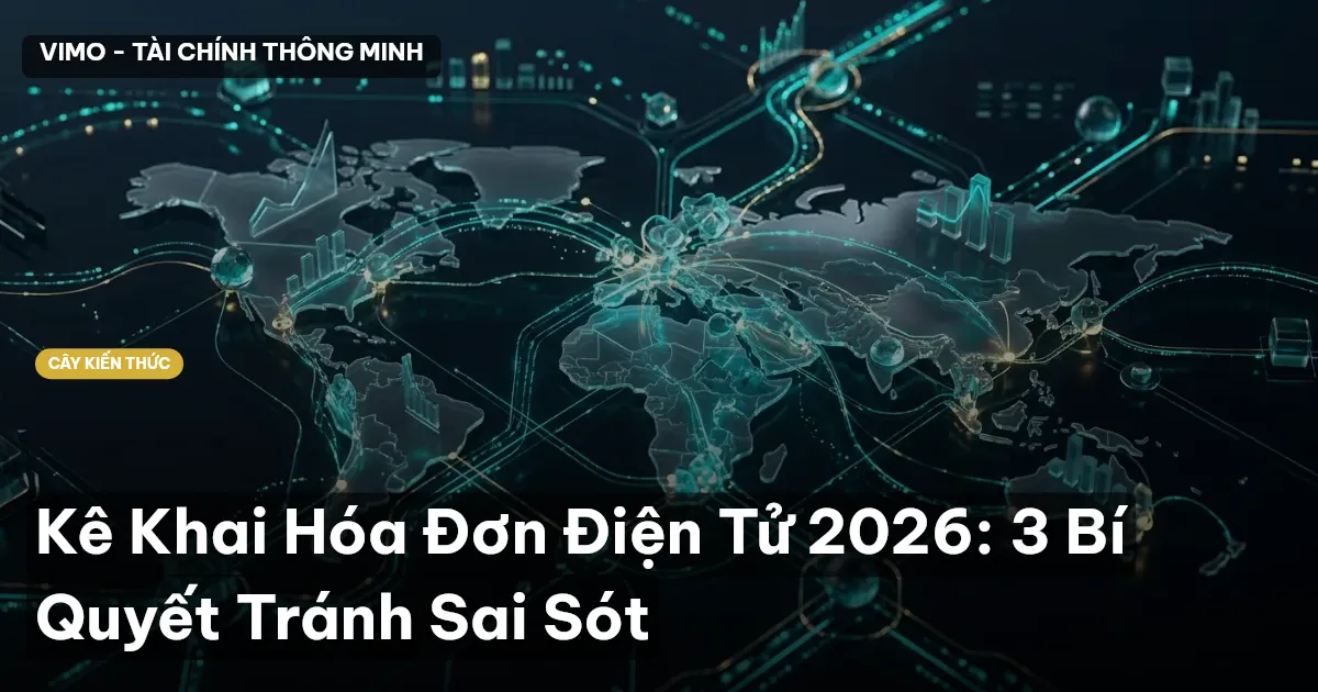 Kê Khai Hóa Đơn Điện Tử 2026: 3 Bí Quyết Tránh Sai Sót