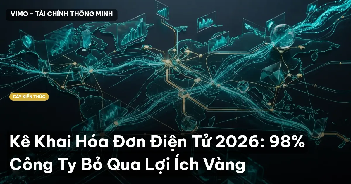 Kê Khai Hóa Đơn Điện Tử 2026: 98% Công Ty Bỏ Qua Lợi Ích Vàng