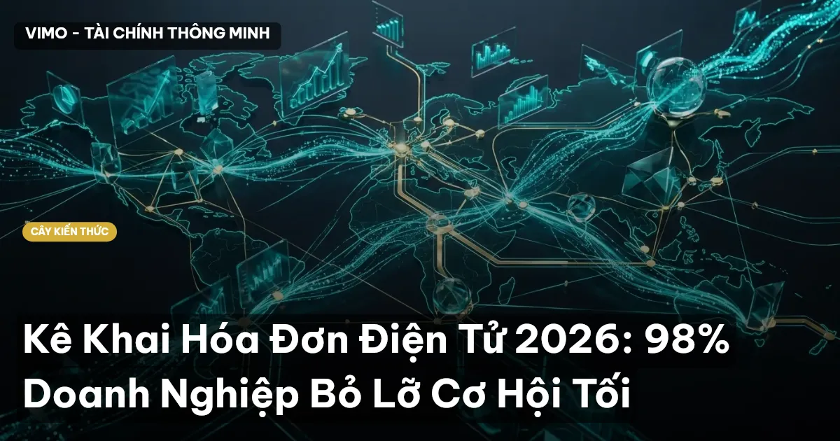 Kê Khai Hóa Đơn Điện Tử 2026: 98% Doanh Nghiệp Bỏ Lỡ Cơ Hội Tối