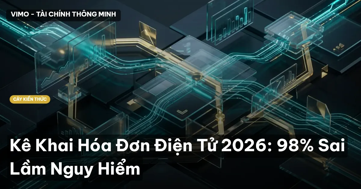 Kê Khai Hóa Đơn Điện Tử 2026: 98% Sai Lầm Nguy Hiểm