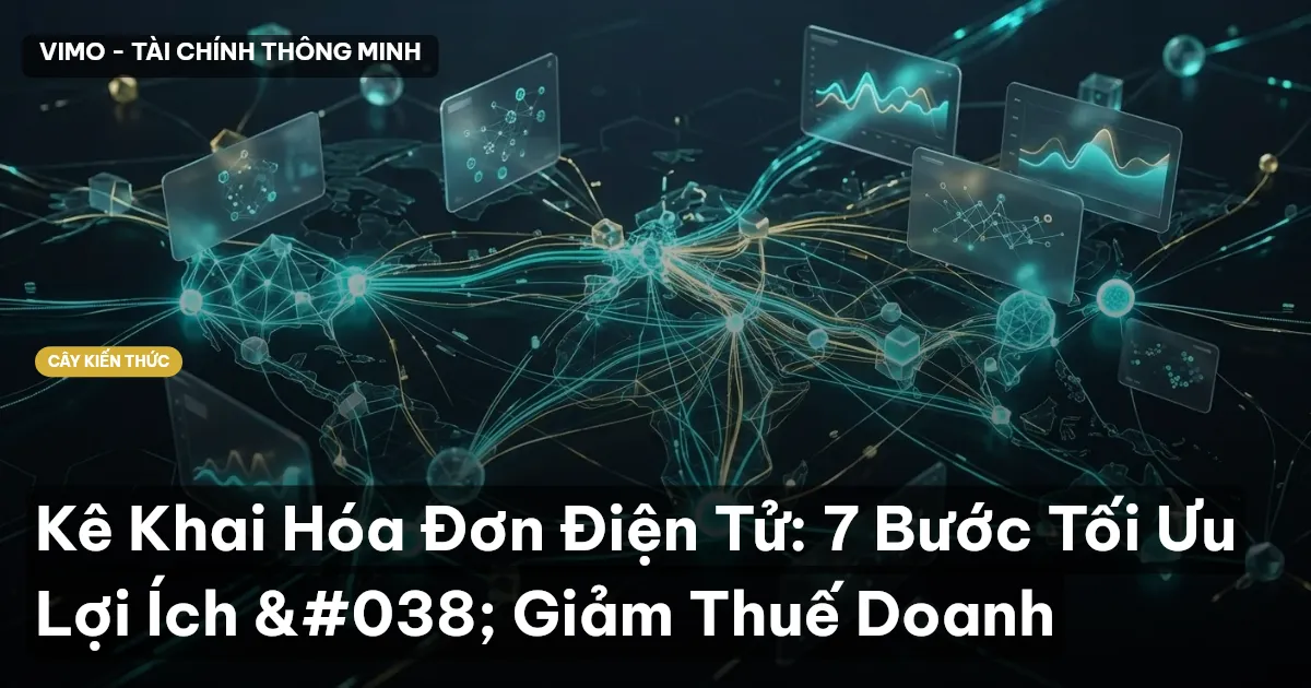 Kê Khai Hóa Đơn Điện Tử: 7 Bước Tối Ưu Lợi Ích & Giảm Thuế Doanh