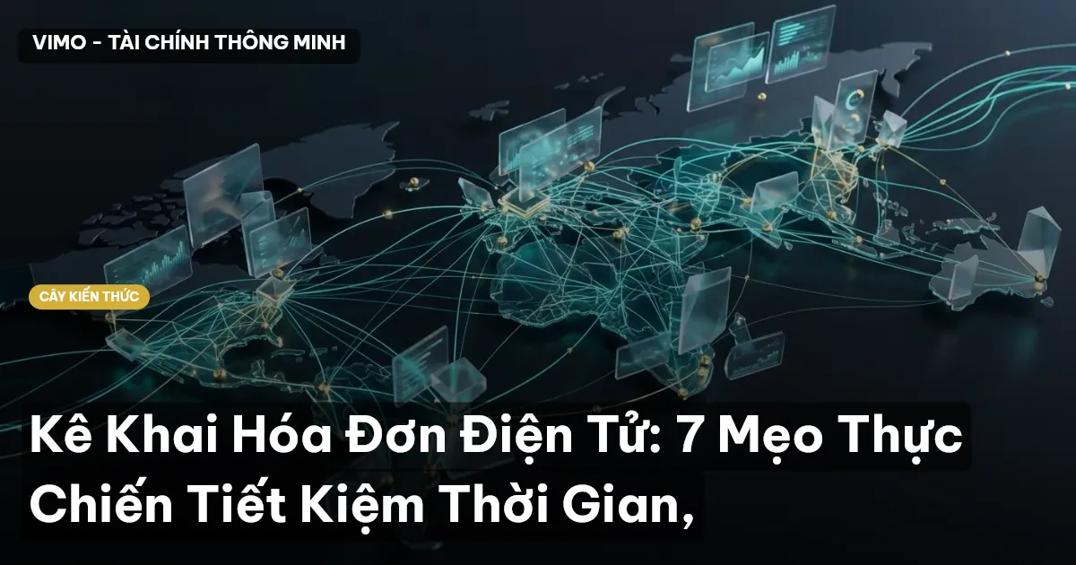 Kê Khai Hóa Đơn Điện Tử: 7 Mẹo Thực Chiến Tiết Kiệm Thời Gian,