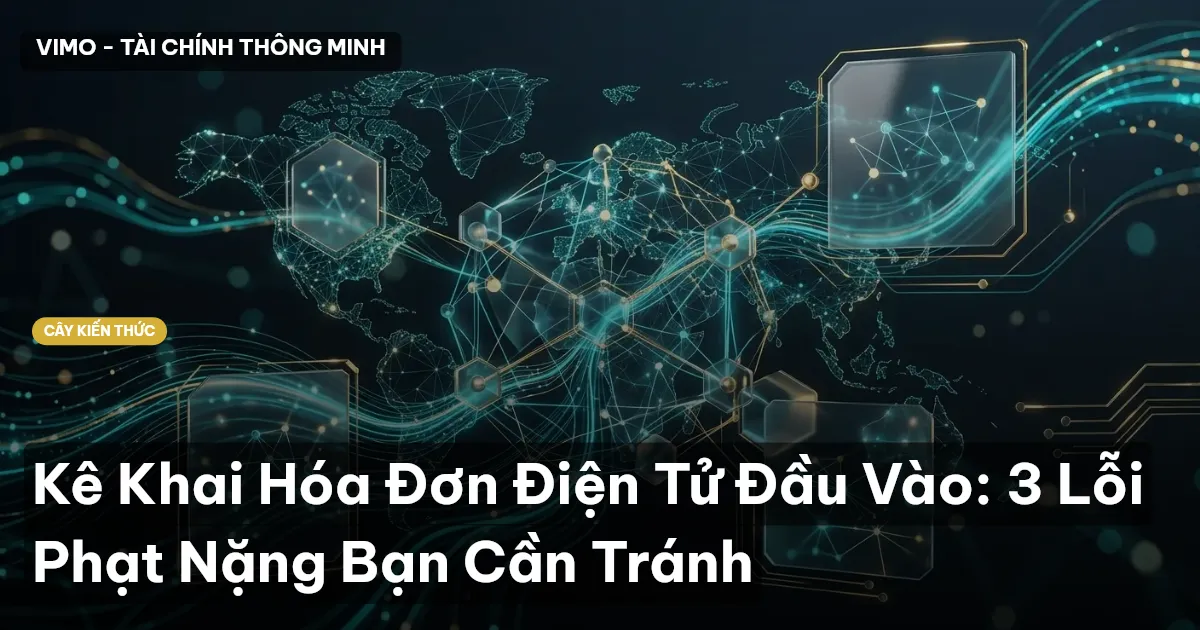 Kê Khai Hóa Đơn Điện Tử Đầu Vào: 3 Lỗi Phạt Nặng Bạn Cần Tránh