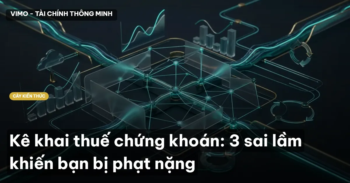 Kê khai thuế chứng khoán: 3 sai lầm khiến bạn bị phạt nặng