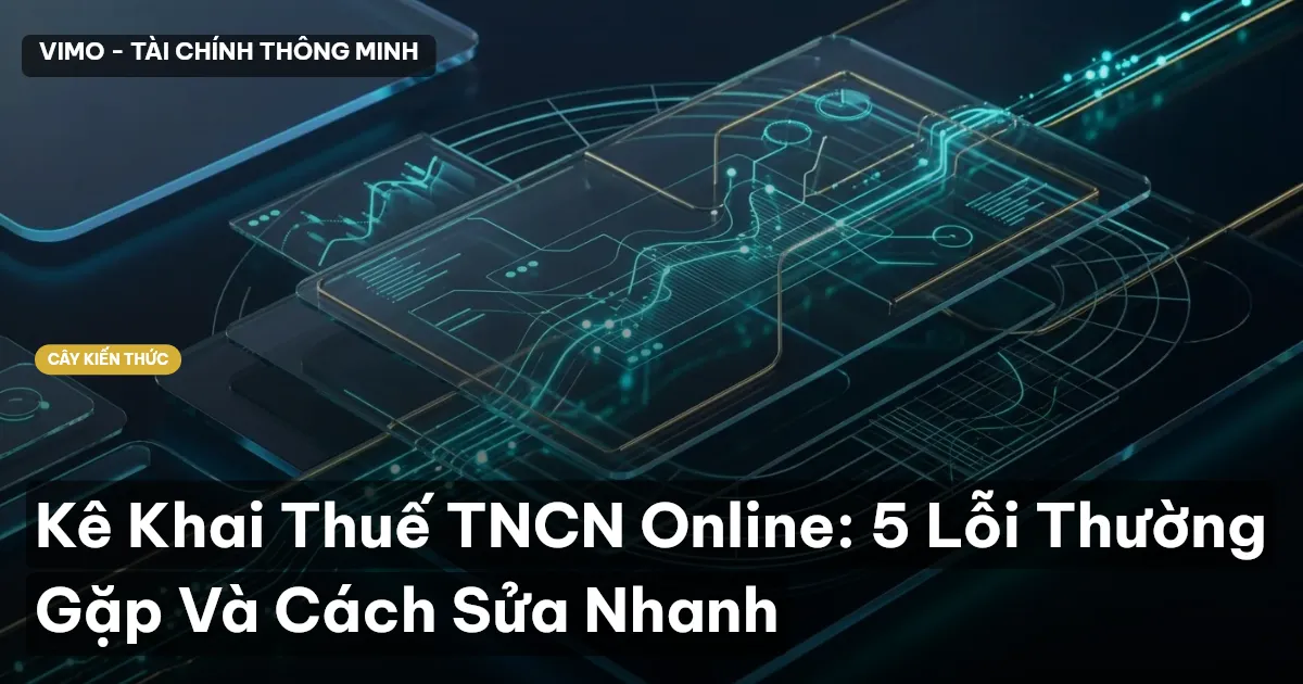 Kê Khai Thuế TNCN Online: 5 Lỗi Thường Gặp Và Cách Sửa Nhanh