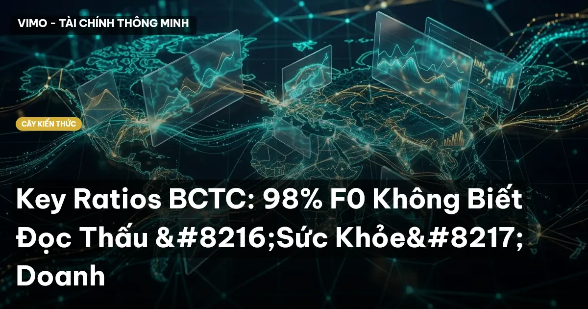 Key Ratios BCTC: 98% F0 Không Biết Đọc Thấu ‘Sức Khỏe’ Doanh