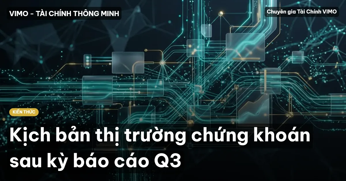 Kịch bản thị trường chứng khoán sau kỳ báo cáo Q3