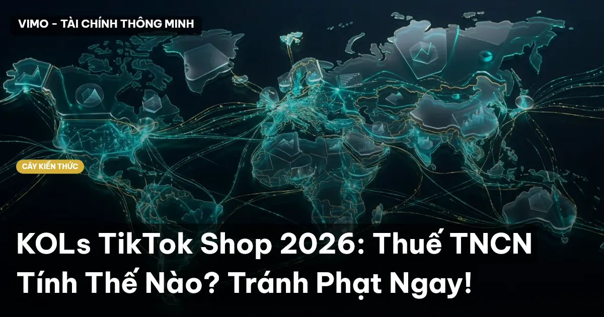 KOLs TikTok Shop 2026: Thuế TNCN Tính Thế Nào? Tránh Phạt Ngay!