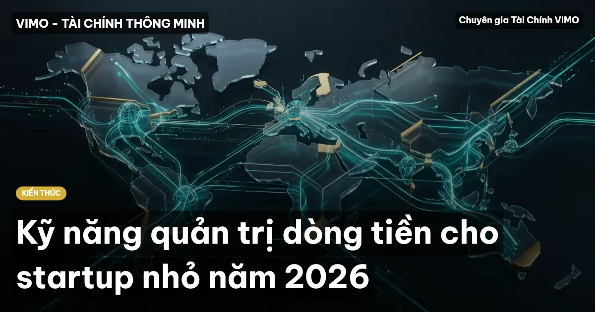 Kỹ năng quản trị dòng tiền cho startup nhỏ năm 2026