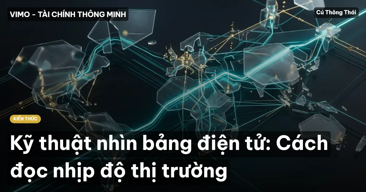 Kỹ thuật nhìn bảng điện tử: Cách đọc nhịp độ thị trường
