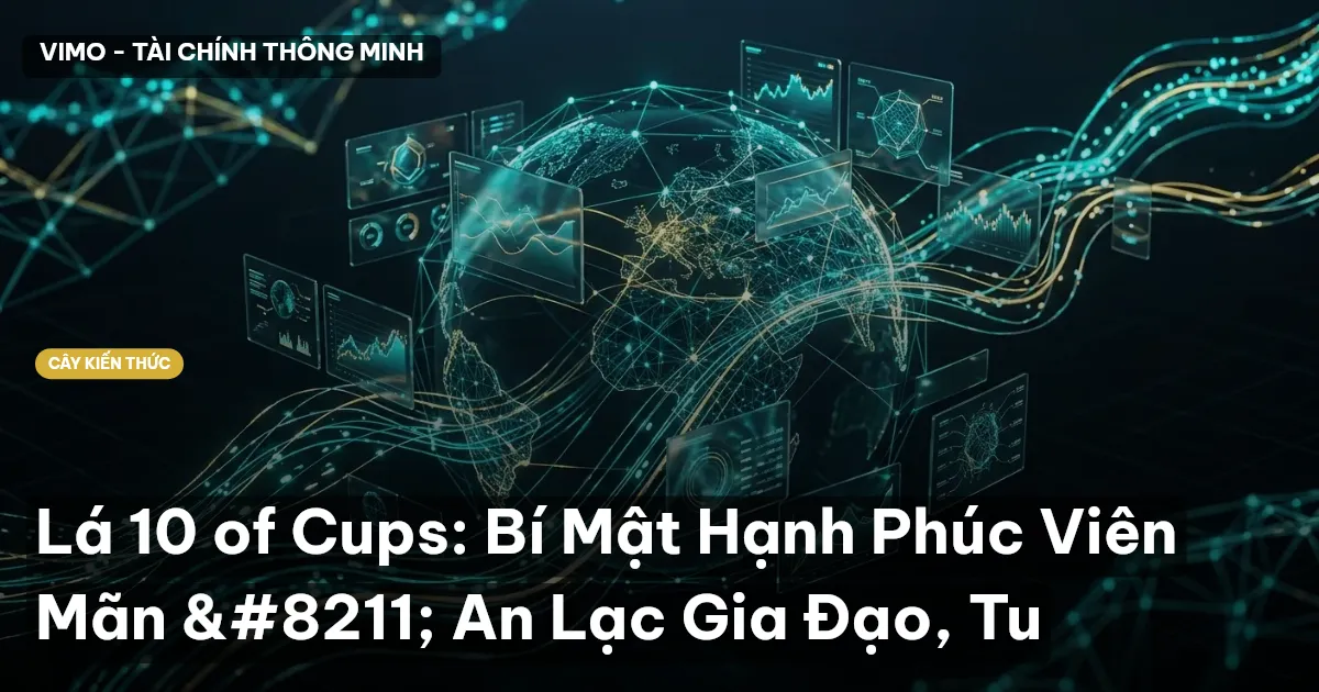 Lá 10 of Cups: Bí Mật Hạnh Phúc Viên Mãn – An Lạc Gia Đạo, Tu