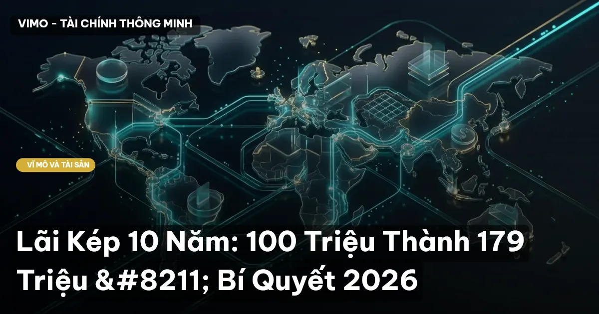 Lãi Kép 10 Năm: 100 Triệu Thành 179 Triệu – Bí Quyết 2026