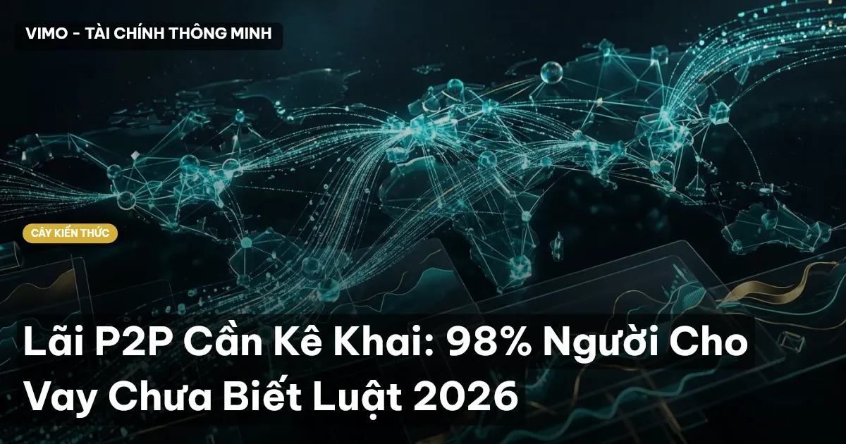 Lãi P2P Cần Kê Khai: 98% Người Cho Vay Chưa Biết Luật 2026