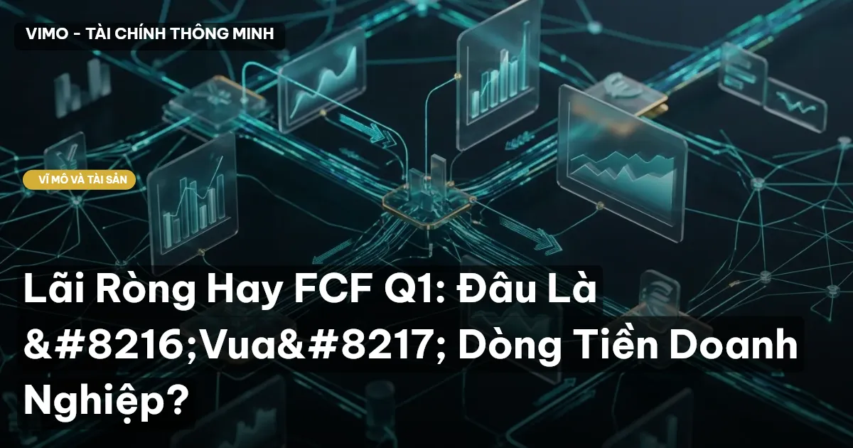 Lãi Ròng Hay FCF Q1: Đâu Là ‘Vua’ Dòng Tiền Doanh Nghiệp?
