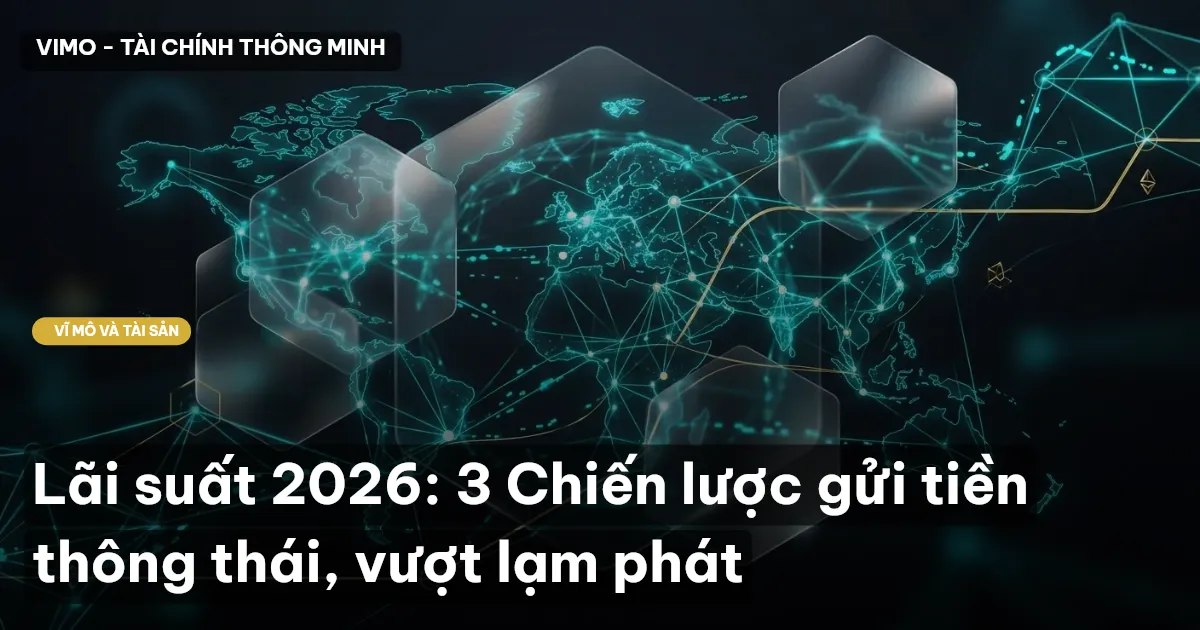 Lãi suất 2026: 3 Chiến lược gửi tiền thông thái, vượt lạm phát