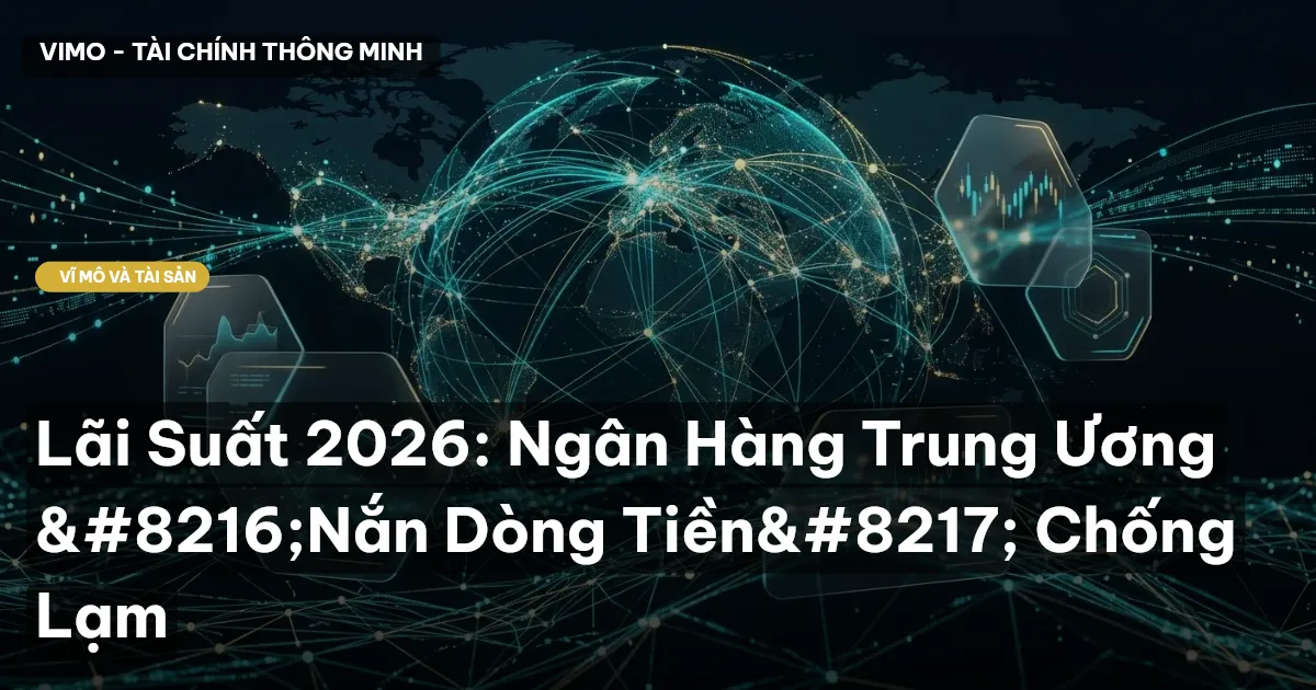 Lãi Suất 2026: Ngân Hàng Trung Ương ‘Nắn Dòng Tiền’ Chống Lạm