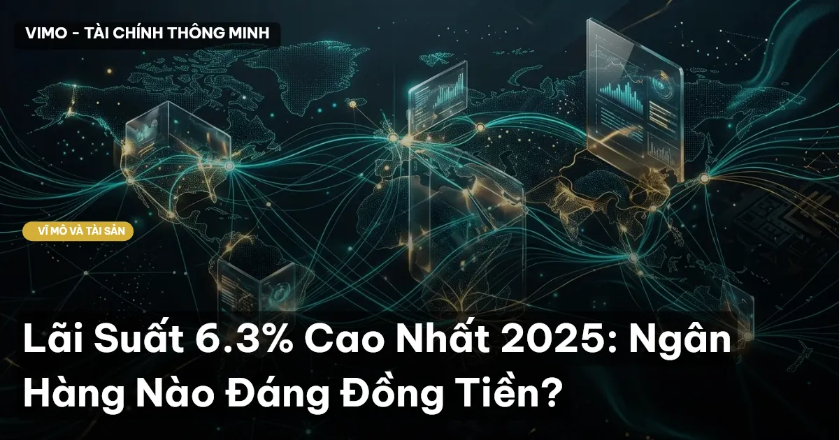 Lãi Suất 6.3% Cao Nhất 2025: Ngân Hàng Nào Đáng Đồng Tiền?