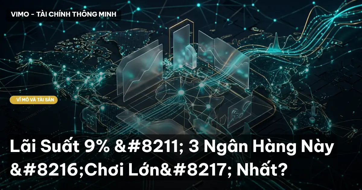 Lãi Suất 9% – 3 Ngân Hàng Này ‘Chơi Lớn’ Nhất?