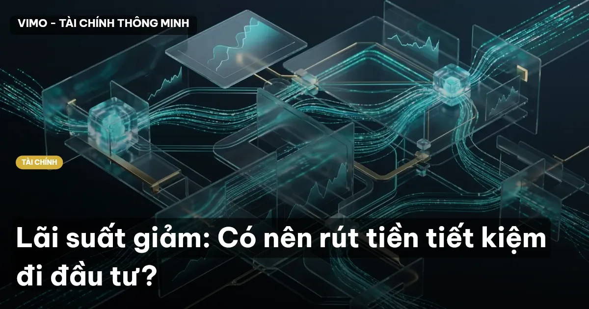Lãi suất giảm: Có nên rút tiền tiết kiệm đi đầu tư?