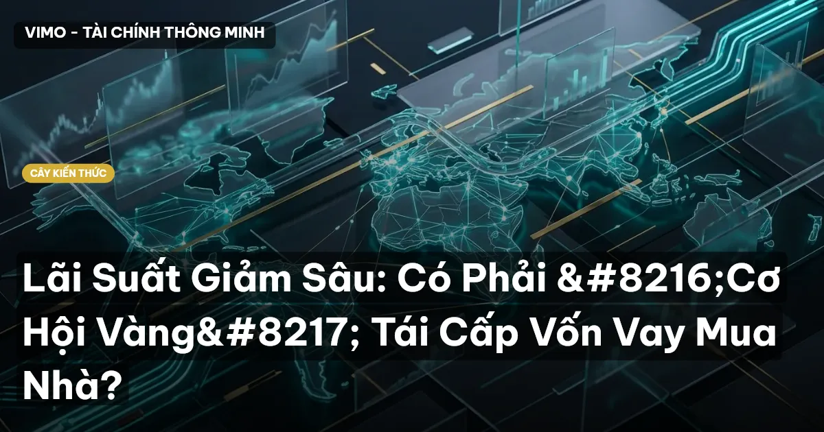 Lãi Suất Giảm Sâu: Có Phải ‘Cơ Hội Vàng’ Tái Cấp Vốn Vay Mua Nhà?