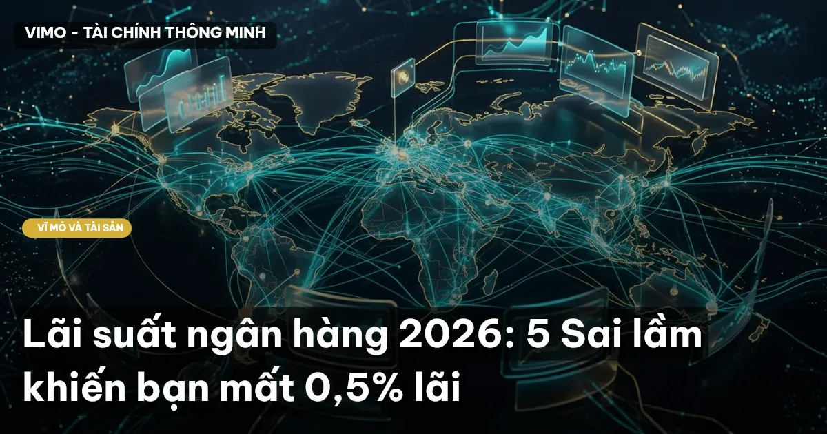 Lãi suất ngân hàng 2026: 5 Sai lầm khiến bạn mất 0,5% lãi