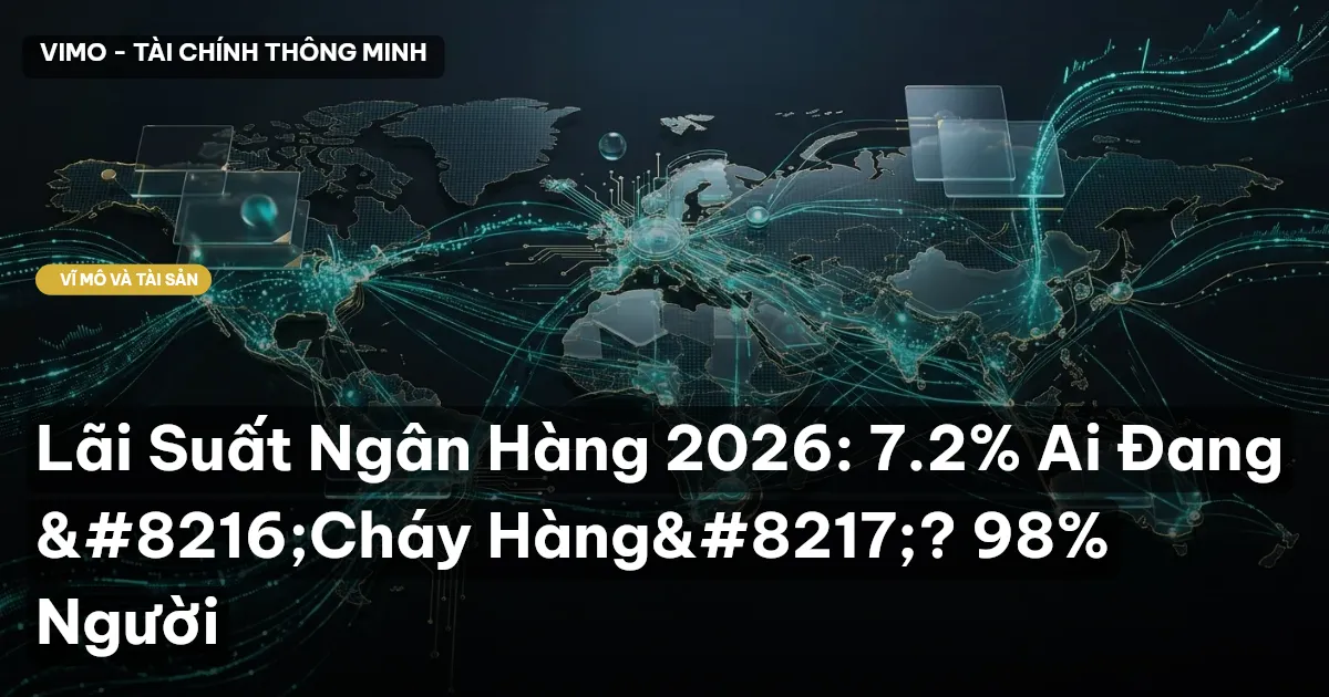 Lãi Suất Ngân Hàng 2026: 7.2% Ai Đang ‘Cháy Hàng’? 98% Người