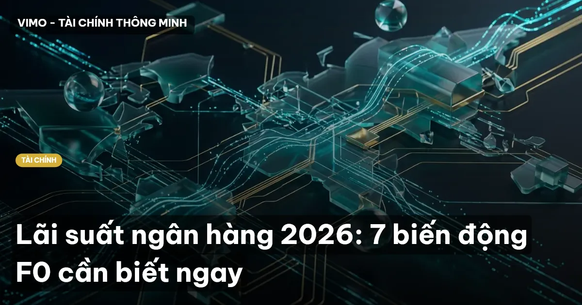 Lãi suất ngân hàng 2026: 7 biến động F0 cần biết ngay