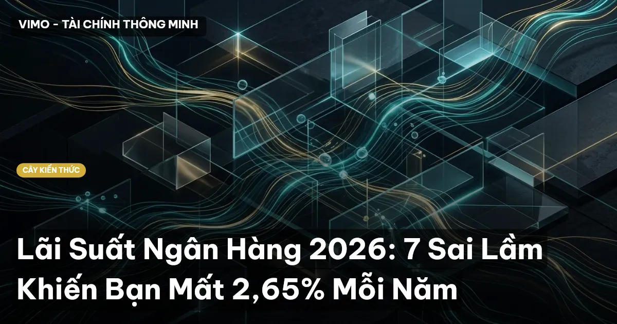 Lãi Suất Ngân Hàng 2026: 7 Sai Lầm Khiến Bạn Mất 2,65% Mỗi Năm